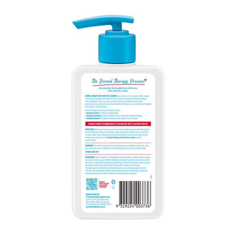 Load image into Gallery viewer, Dermal Therapy Very Dry Face Cleanser 175ml
