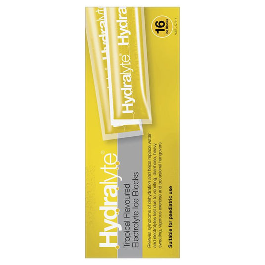 Hydralyte Electrolyte Ice Blocks Tropical 16
