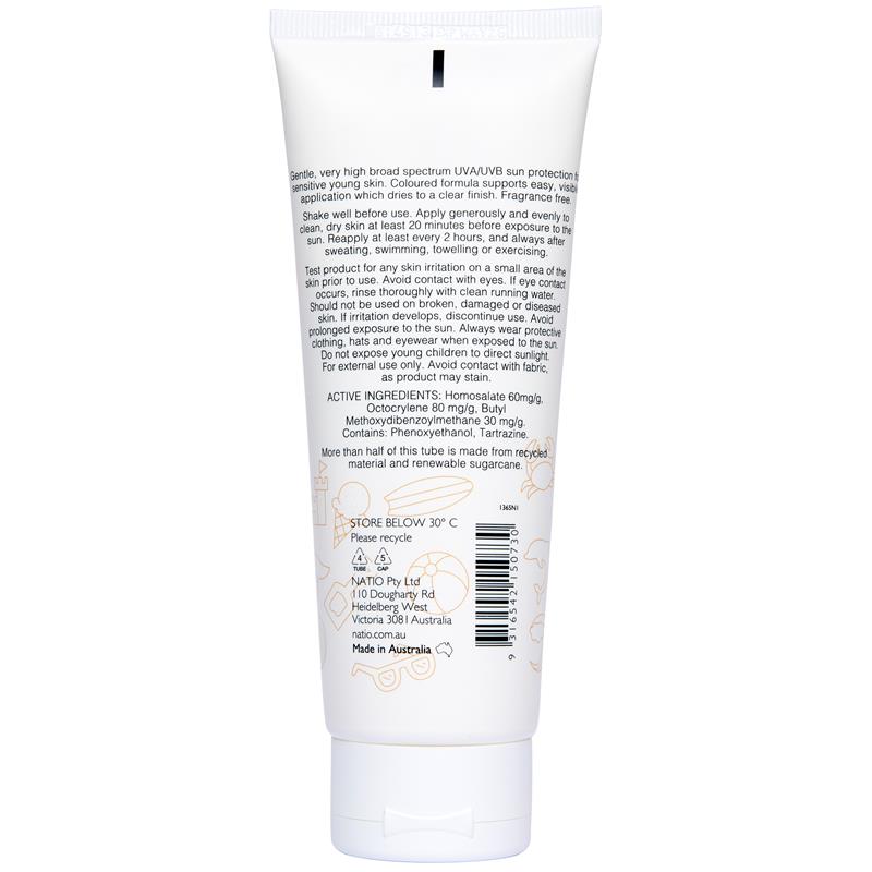Load image into Gallery viewer, Natio Kids Everyday Sensitive Sunscreen SPF 50+ 100ml
