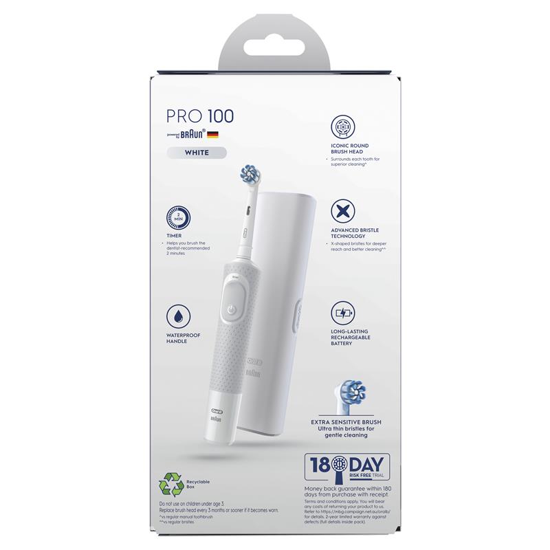 Load image into Gallery viewer, Oral B Pro 100 Gum Care Power Toothbrush White
