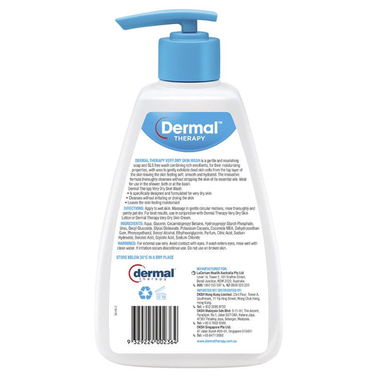 Dermal Therapy Very Dry Skin Wash 1 Litre Exclusive Size