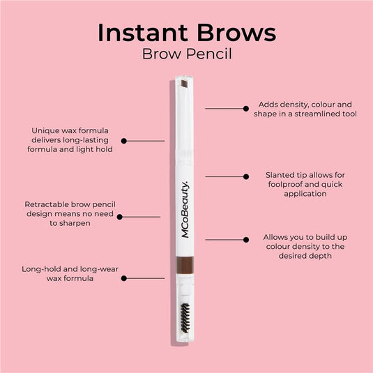 MCoBeauty Instant Brows Retractable Brow Pencil Light/Medium New