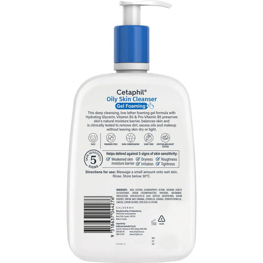 Cetaphil Oily Skin Cleanser 1.25L Exclusive Size