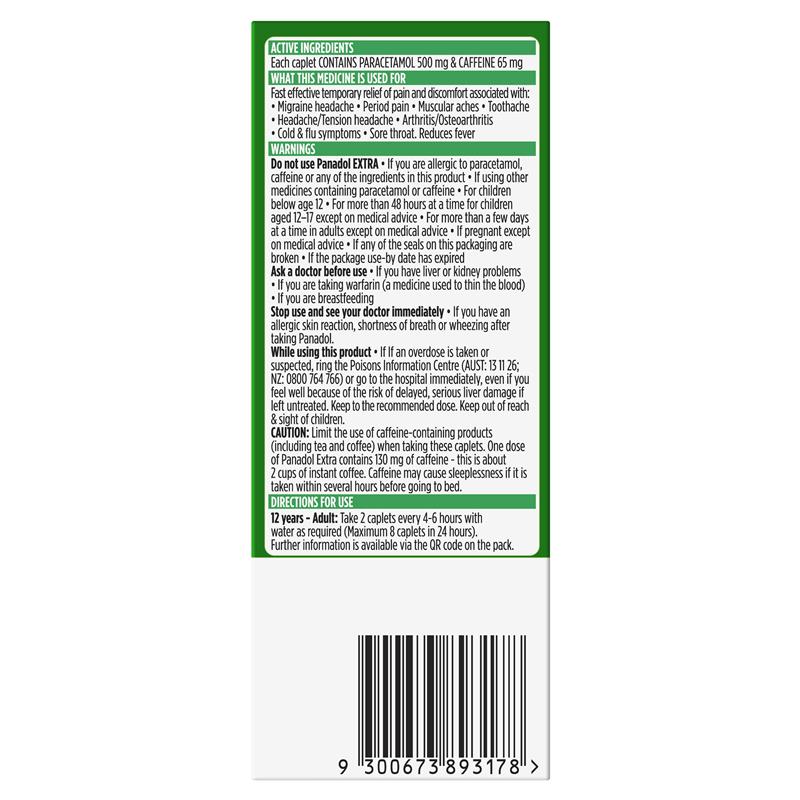 Load image into Gallery viewer, Panadol Extra Paracetamol Pain Relief 16 Caplets
