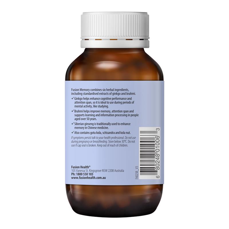 Load image into Gallery viewer, Fusion Memory 60 Vegetarian Capsules
