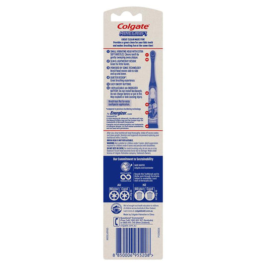 Colgate Toothbrush Kids Sonic Battery Toothbrush Minecraft