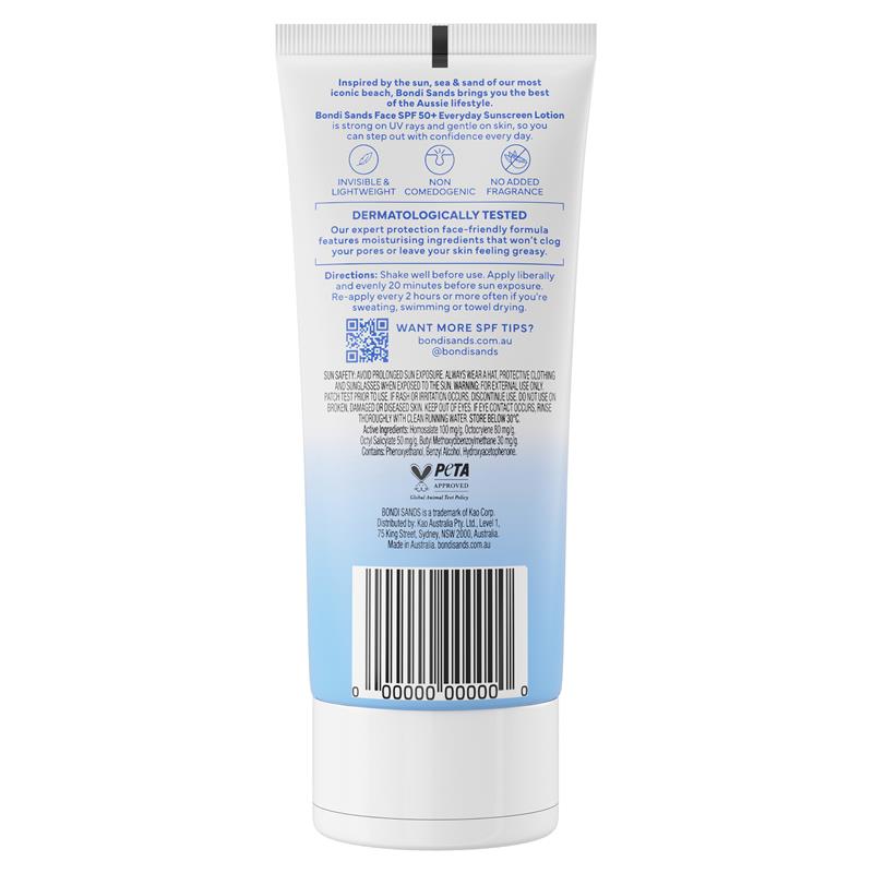 Load image into Gallery viewer, Bondi Sands Daily Moisturising Face SPF 50+ Sunscreen Lotion Fragrance Free 75ml
