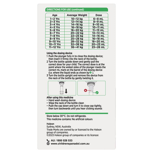 Panadol Children 1-5 Years Suspension Fever & Pain Relief Strawberry Flavour 200ml