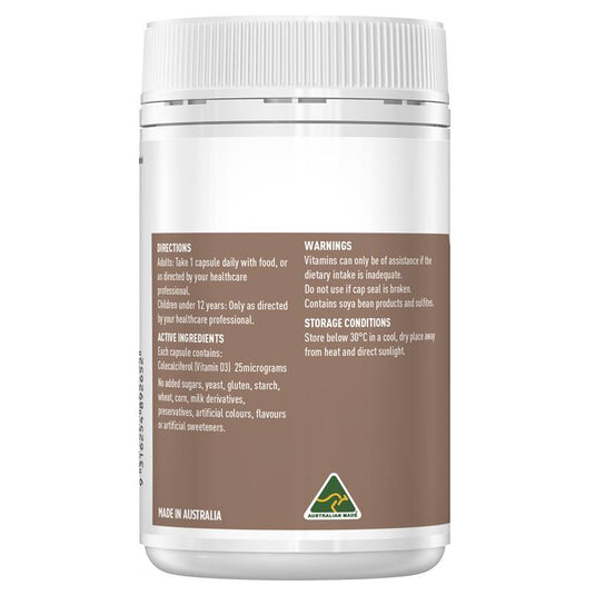 Healthy Care Vitamin D3 1000IU 250 softgel Capsules