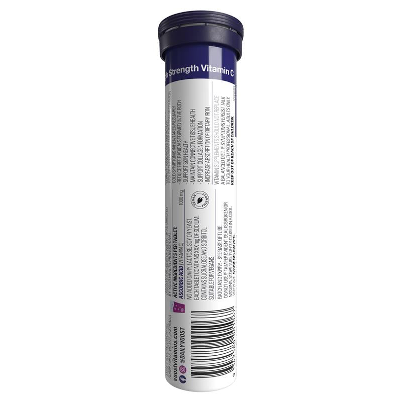 Load image into Gallery viewer, Voost Vitamin C Elderberry Effervescent Tablets 20 Pack
