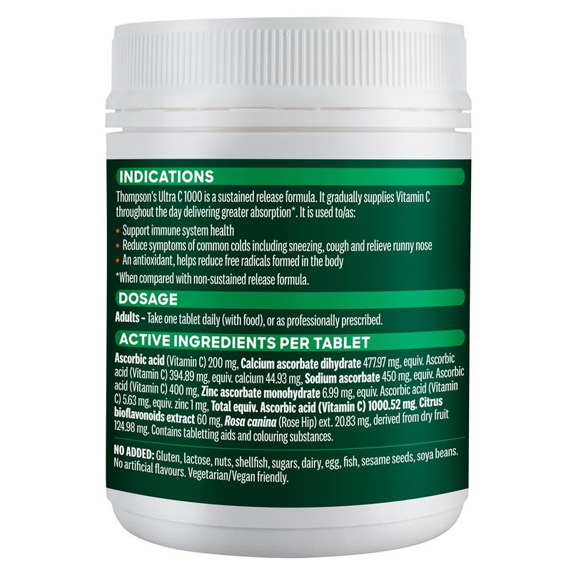 Load image into Gallery viewer, Thompson's Ultra C 1000mg 180 Tablets
