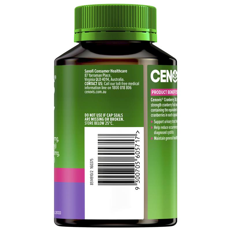 Load image into Gallery viewer, Cenovis Cranberry 30,000mg 90 Capsules Exclusive Size
