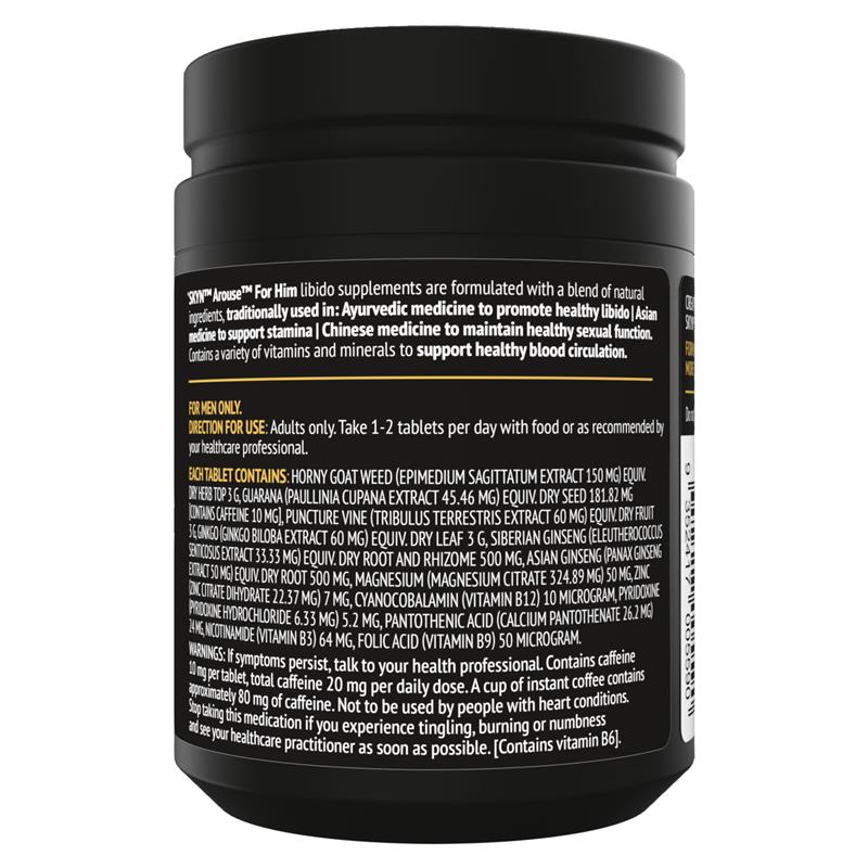 Load image into Gallery viewer, Skyn Arouse For Him Libido Supplements 60 Tablets

