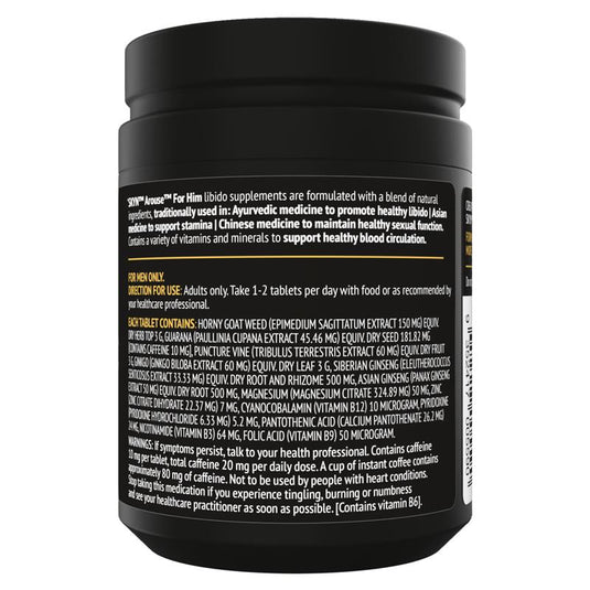 Skyn Arouse For Him Libido Supplements 60 Tablets