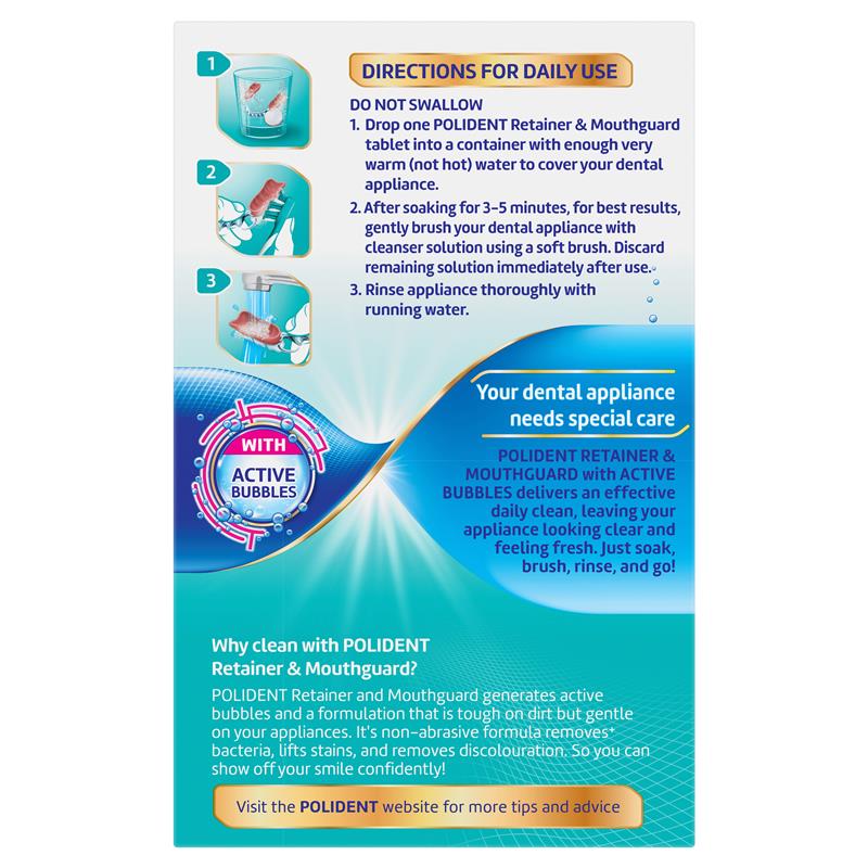 Load image into Gallery viewer, Polident Retainer and Mouthguard Cleanser 108 Tablets Exclusive Size
