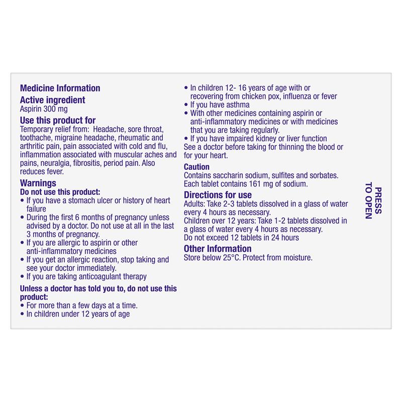 Load image into Gallery viewer, Aspro Clear Pain Relief 24 Soluble Tablets
