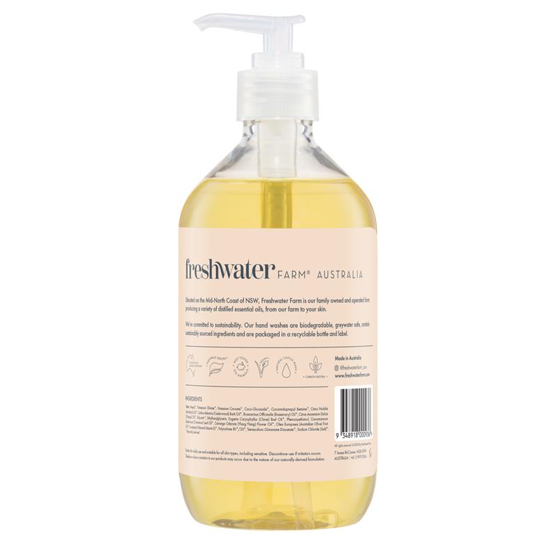 Load image into Gallery viewer, Freshwater Farm Australia Mandarin + Cedarwood Oil Revitalising Castile Hand Wash 500ml

