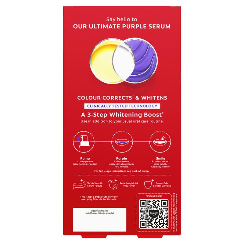 Load image into Gallery viewer, Colgate Optic White Purple Serum 40ml
