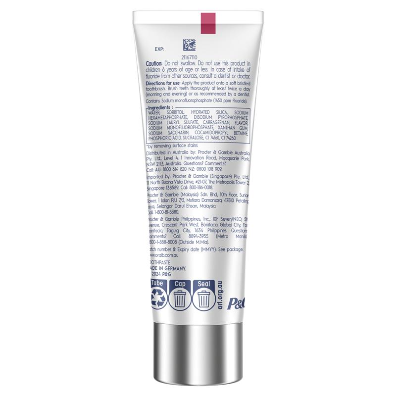 Load image into Gallery viewer, Oral B Toothpaste 3D White Intensive Whitening Freshness Blast 94g
