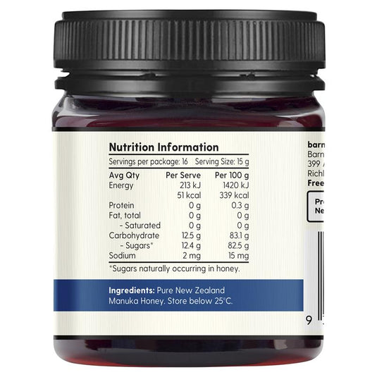 Barnes Naturals New Zealand Manuka Honey 250g MGO 550+