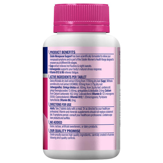 Ostelin Menopause Support 120 Tablets Exclusive Size