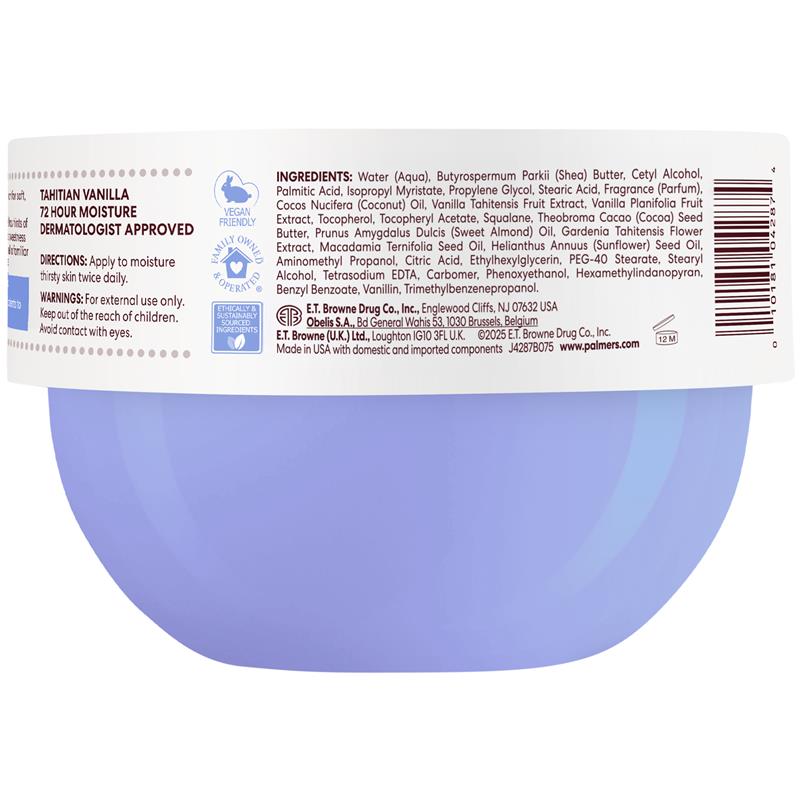Load image into Gallery viewer, Palmers Tahitian Vanilla Whipped Body Cream 250g
