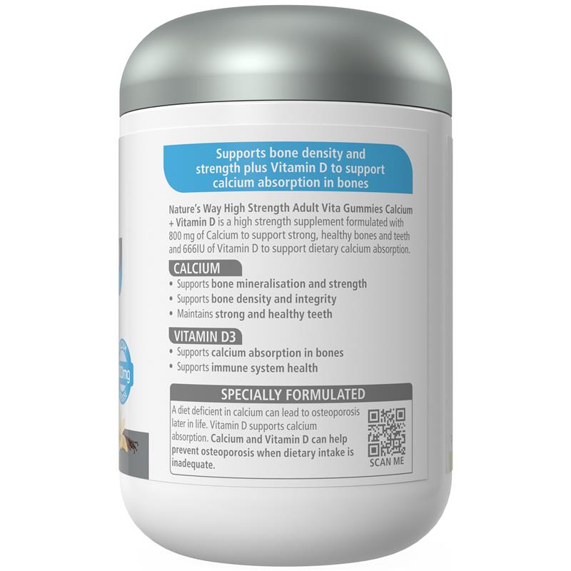 Load image into Gallery viewer, Nature's Way Adult Vita Gummies Sugar Free High Strength Calcium 120 Gummies Exclusive Size
