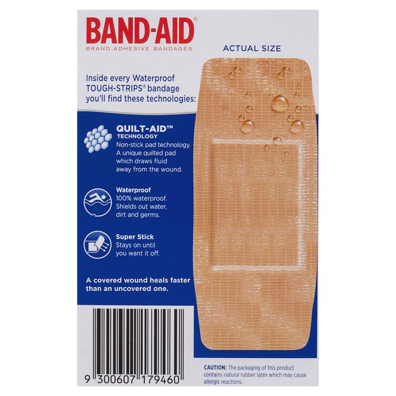 Load image into Gallery viewer, Band-Aid Waterproof Tough Strips Extra Large 10 Pack
