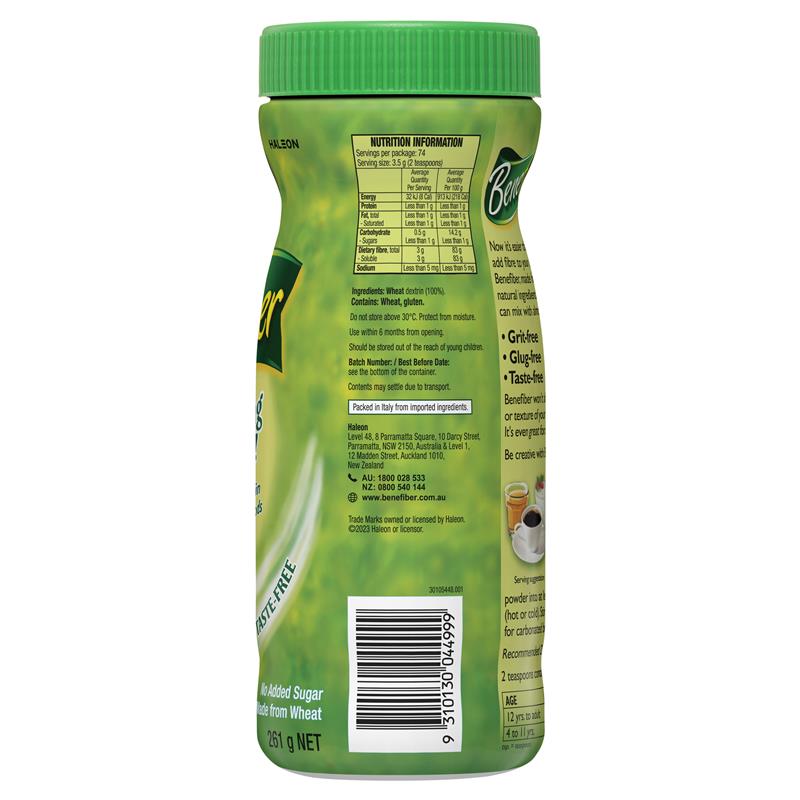 Load image into Gallery viewer, Benefiber Natural Fibre Supplement 74 Serves 261g
