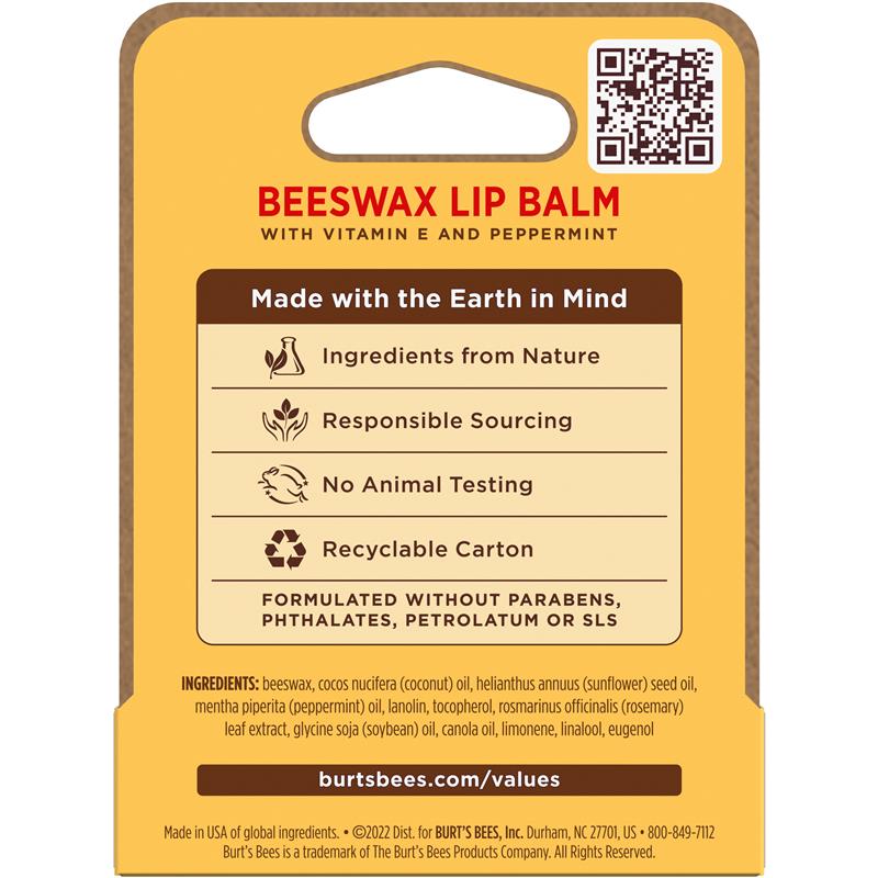 Load image into Gallery viewer, Burts Bees Lip Balm Beeswax 4.25g
