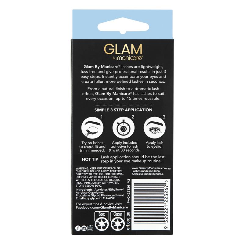 Load image into Gallery viewer, Glam By Manicare Kendall Lashes 2 Pack Natural
