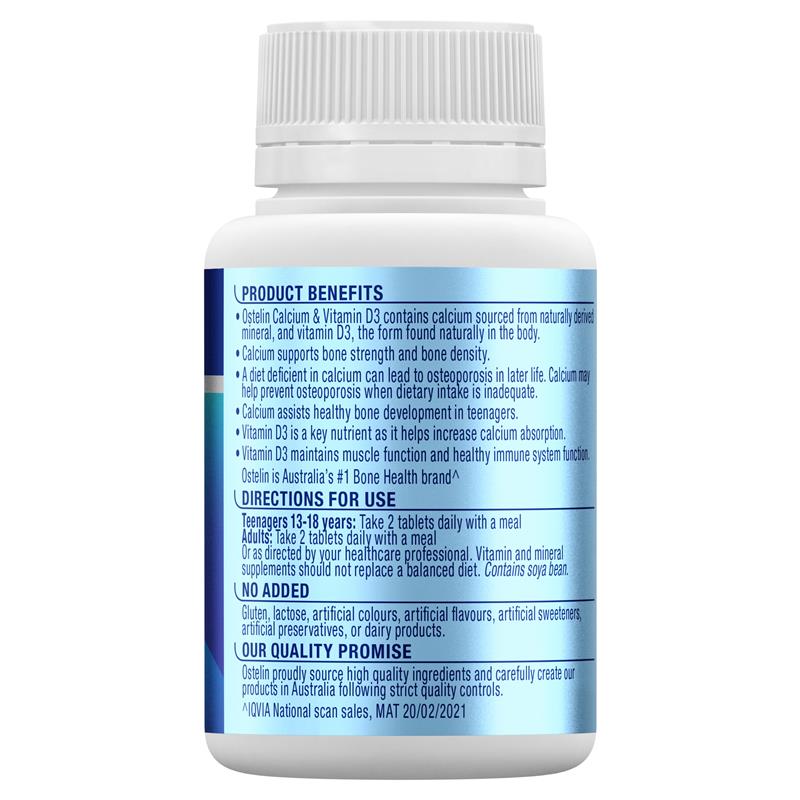 Load image into Gallery viewer, Ostelin Calcium &amp; Vitamin D3 60 Tablets
