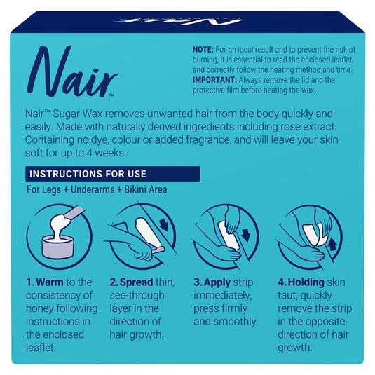 Nair Natural Origin Sugar Wax Rose 350ml