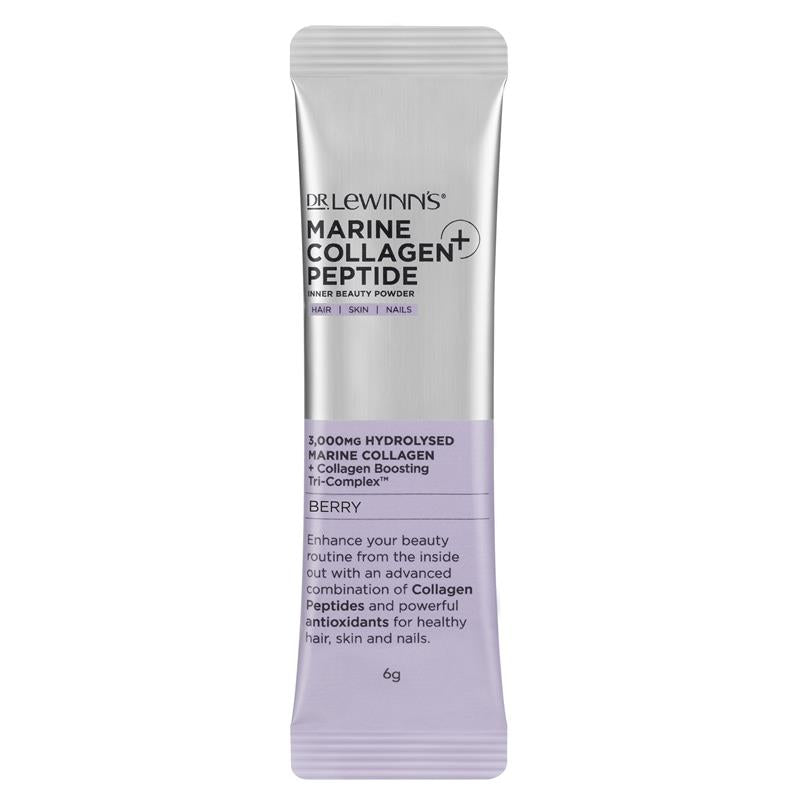 Load image into Gallery viewer, Dr LeWinn's Marine Collagen Peptide+ Inner Beauty Berry Flavour Powder
