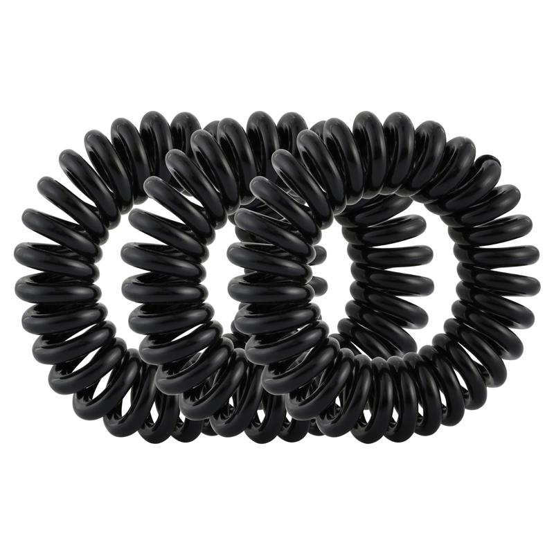 Load image into Gallery viewer, Lady Jayne Spiral Hair Elastic Black 8 Pack
