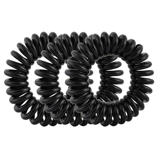 Lady Jayne Spiral Hair Elastic Black 8 Pack