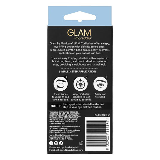 Glam By Manicare Lift & Curl Tilly Lashes Natural