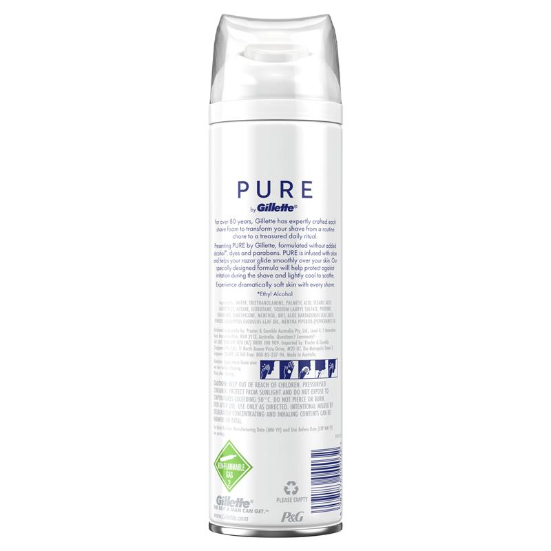 Load image into Gallery viewer, Gillette Pure Sensitive Shave Foam 245g
