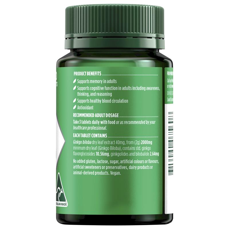 Load image into Gallery viewer, Nature's Own Ginkgo Biloba 2000mg 100 Tablets
