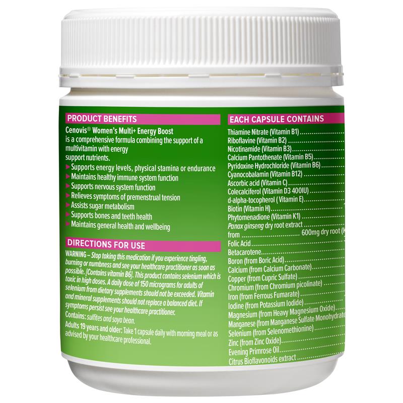 Load image into Gallery viewer, Cenovis Once Daily Womens Multi + Energy Boost 150 Capsules
