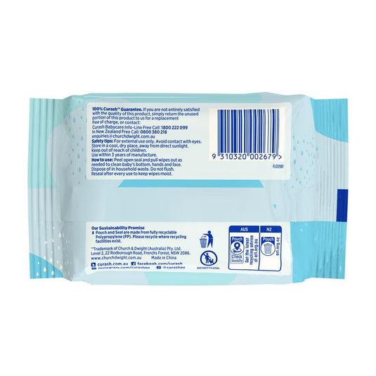 Curash Simply Water Wipes 20 Pack