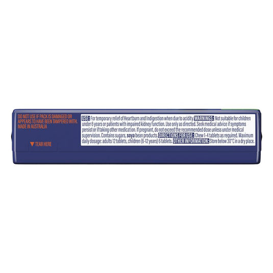Quick-Eze Peppermint Chewy Antacid 8 Tablet