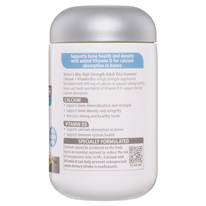 Load image into Gallery viewer, Nature's Way Adult Vita Gummies Sugar Free High Strength Calcium 60 Gummies
