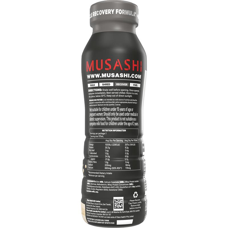 Load image into Gallery viewer, Musashi High Protein Vanilla 375ml
