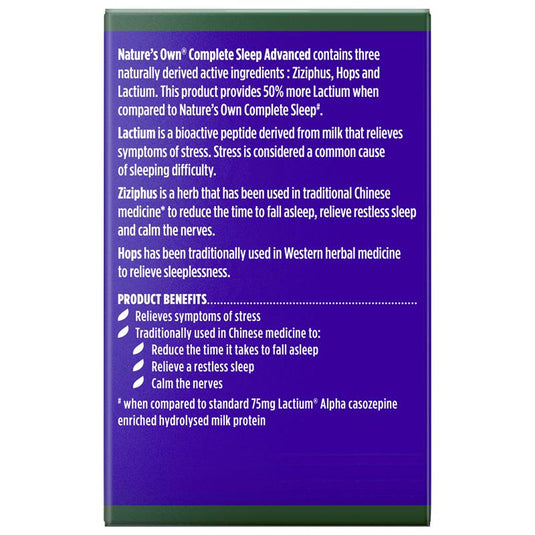 Nature's Own Complete Sleep Advanced 60 Tablets