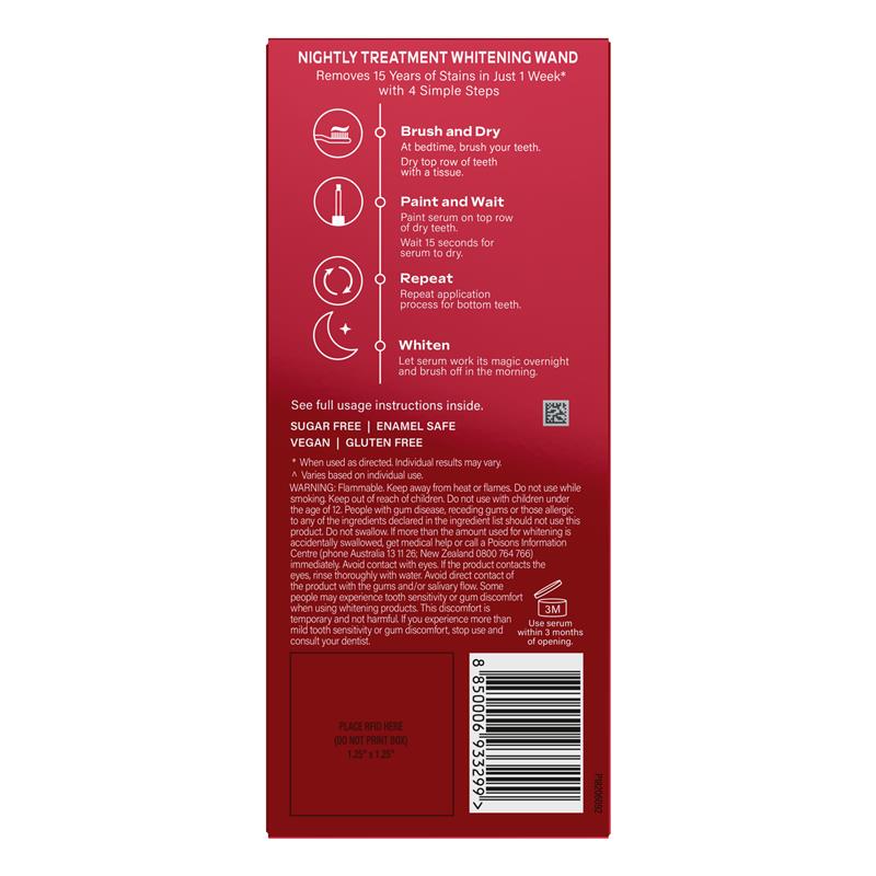 Load image into Gallery viewer, Colgate Optic White Nightly Treatment Whitening Wand 3% 2.5ml
