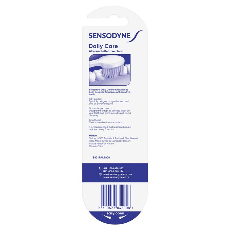 Load image into Gallery viewer, Sensodyne Sensitive Teeth Daily Care Soft Toothbrush 3 pack
