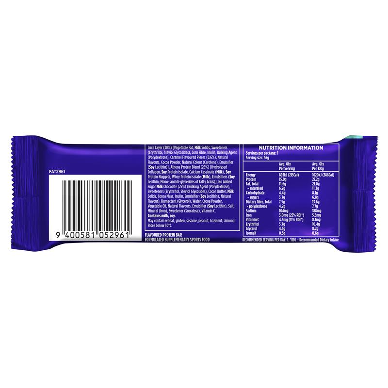 Load image into Gallery viewer, Athena Luxe Protein + Iron Choc Caramel 55g
