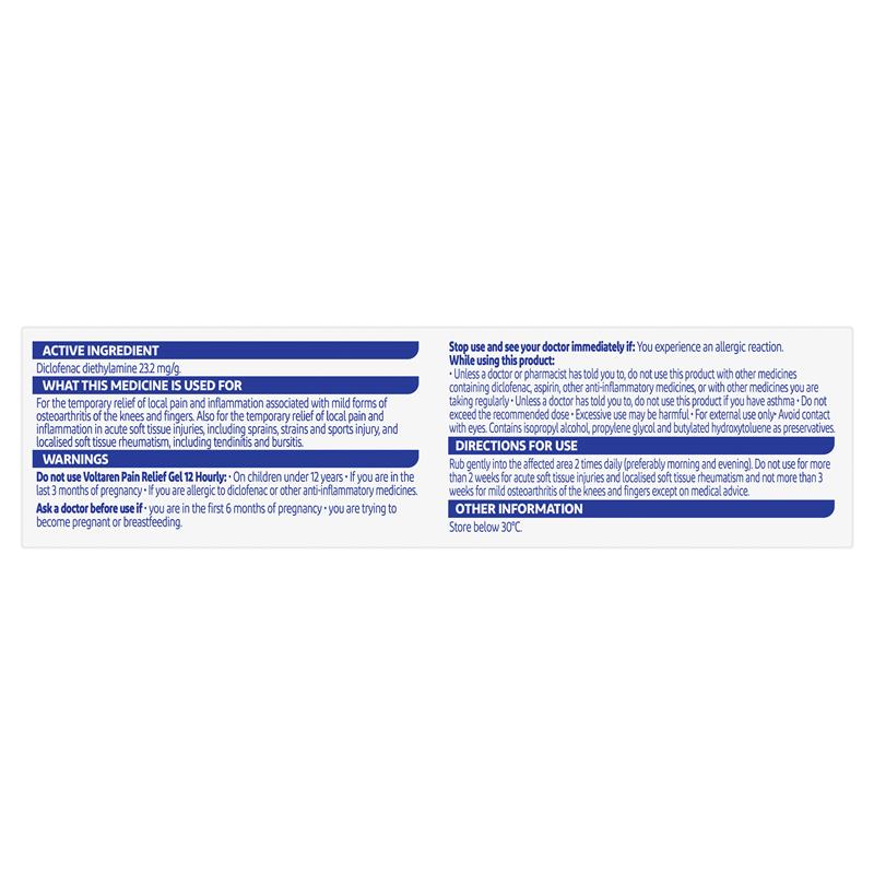 Load image into Gallery viewer, Voltaren Pain Relief Gel 12 Hourly 30g
