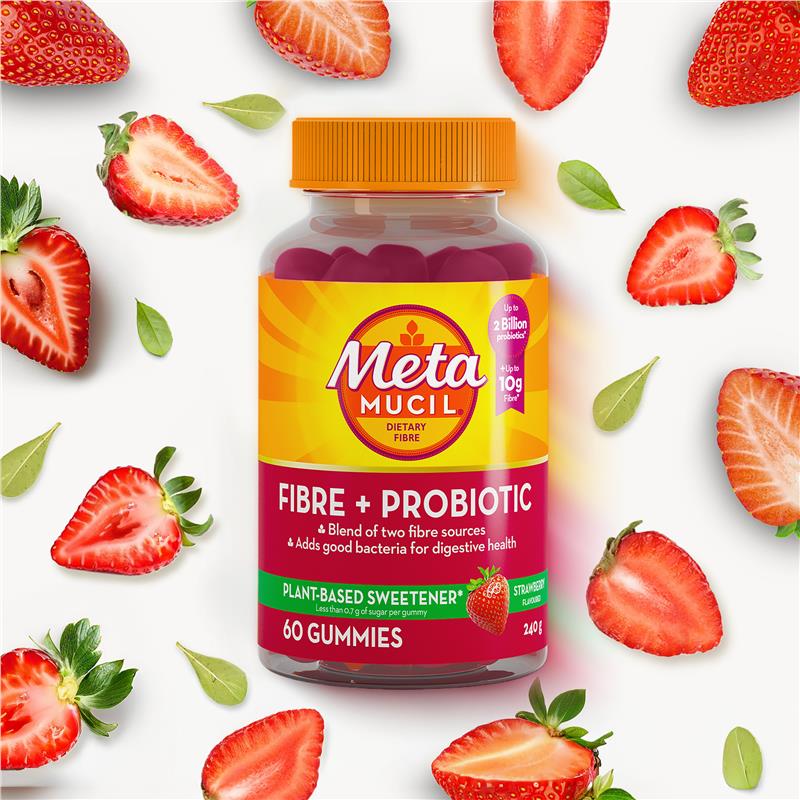 Load image into Gallery viewer, Metamucil Fibre + Probiotic Gummies 60 Pack
